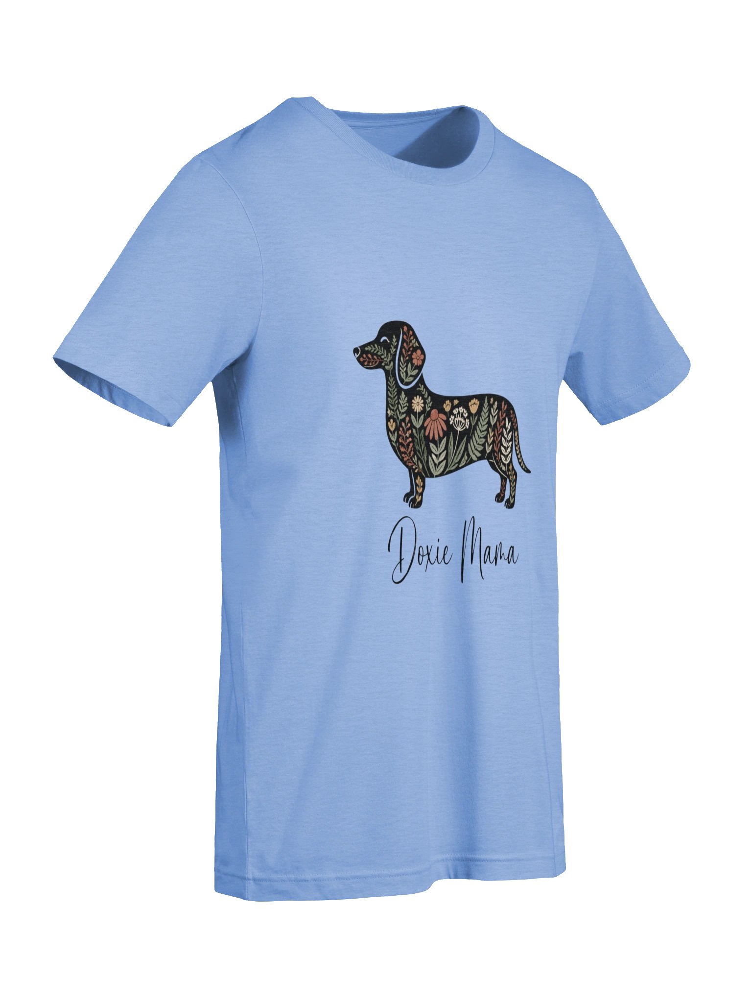 Floral Doxie Mama Shirt | Floral Dachshund T-Shirt product image (12)