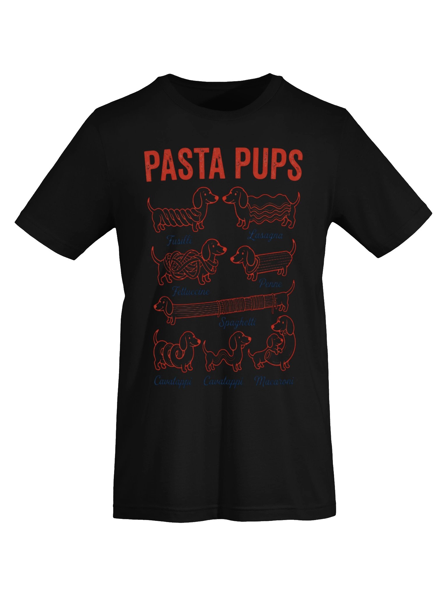 Pasta Pups Dachshund Shirt - Heavyweight Cotton Funny Wiener Dog T-Shirt product image (38)