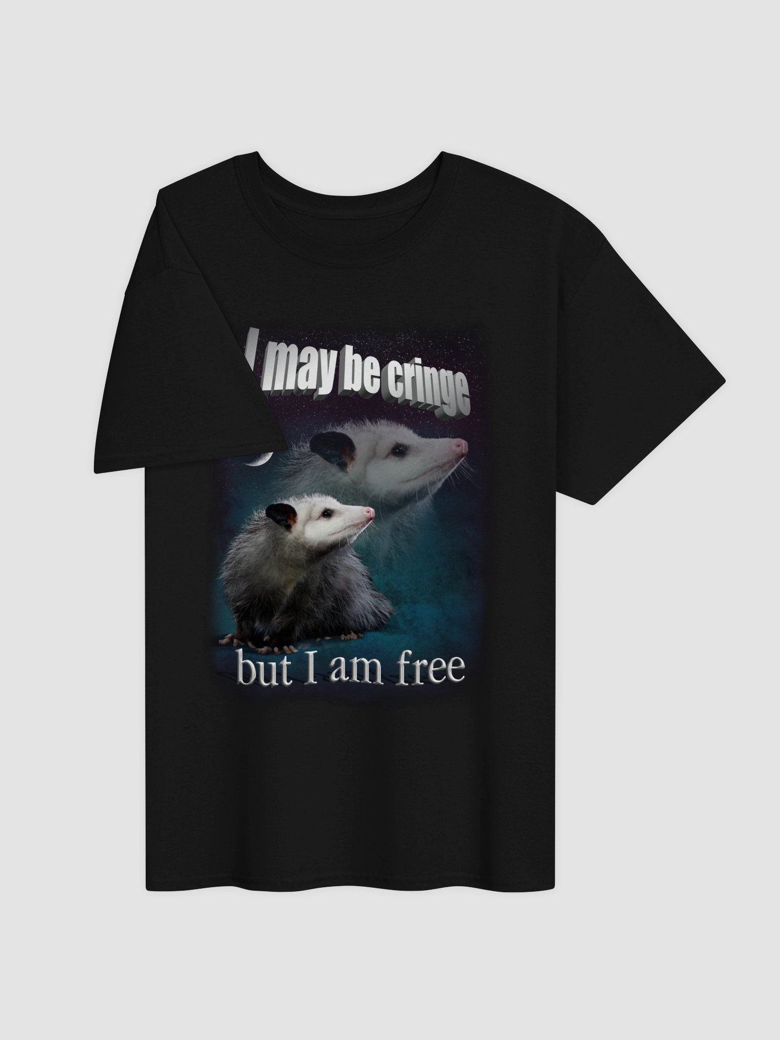 I may be cringe, but I am free possum T-shirt product image (3)