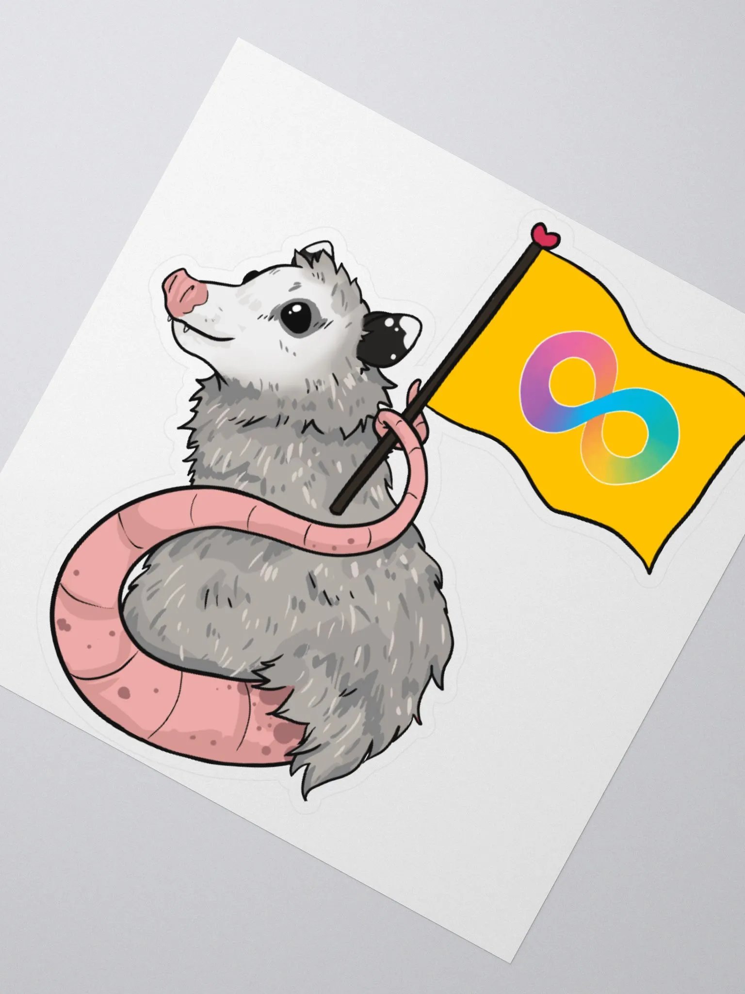 Autism Pride Possum bubble free stickers product image (2)