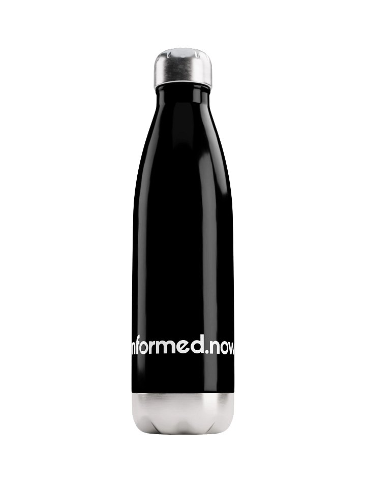 informed.now Stainless Steel Water Bottle (Black) product image (1)