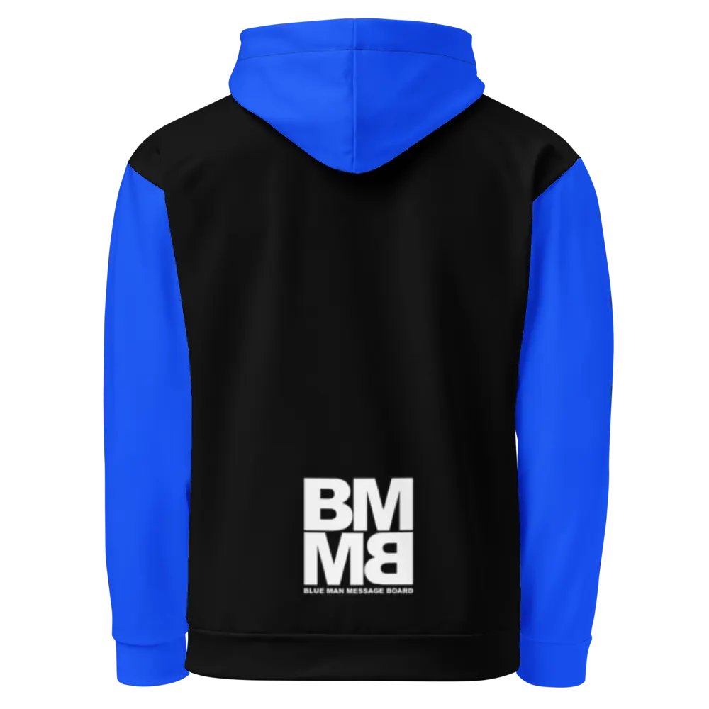 Blue Man Fans Hand Print Unisex Hoodie product image (3)