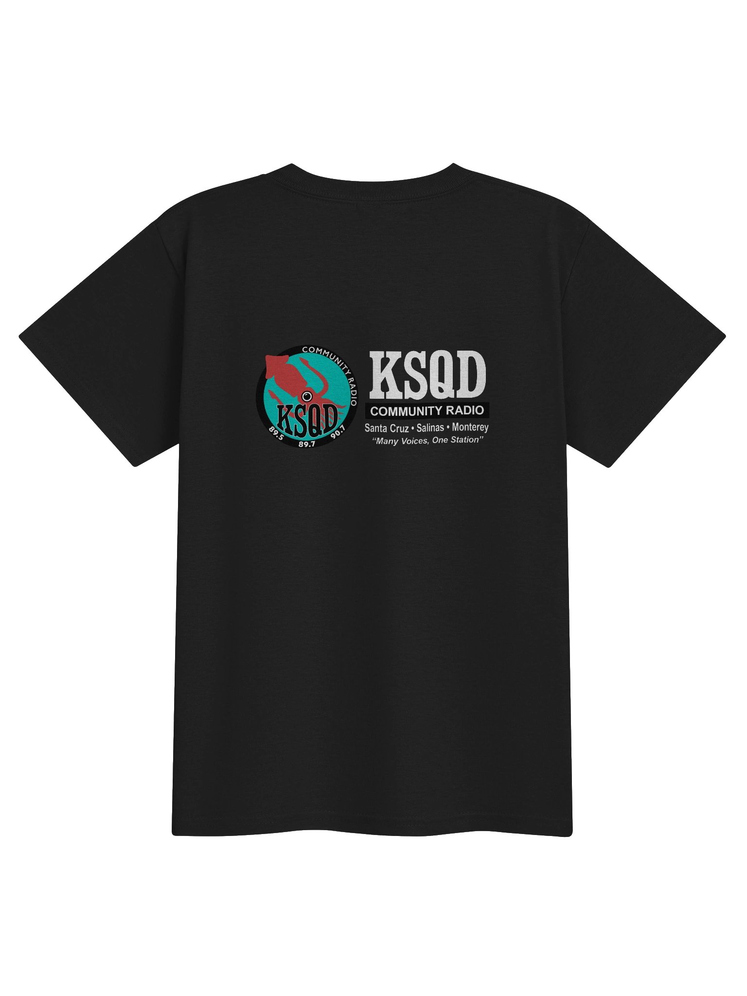 KSQD “Soundwave Squid” Youth Performance T-Shirt (Blue Squid) product image (4)