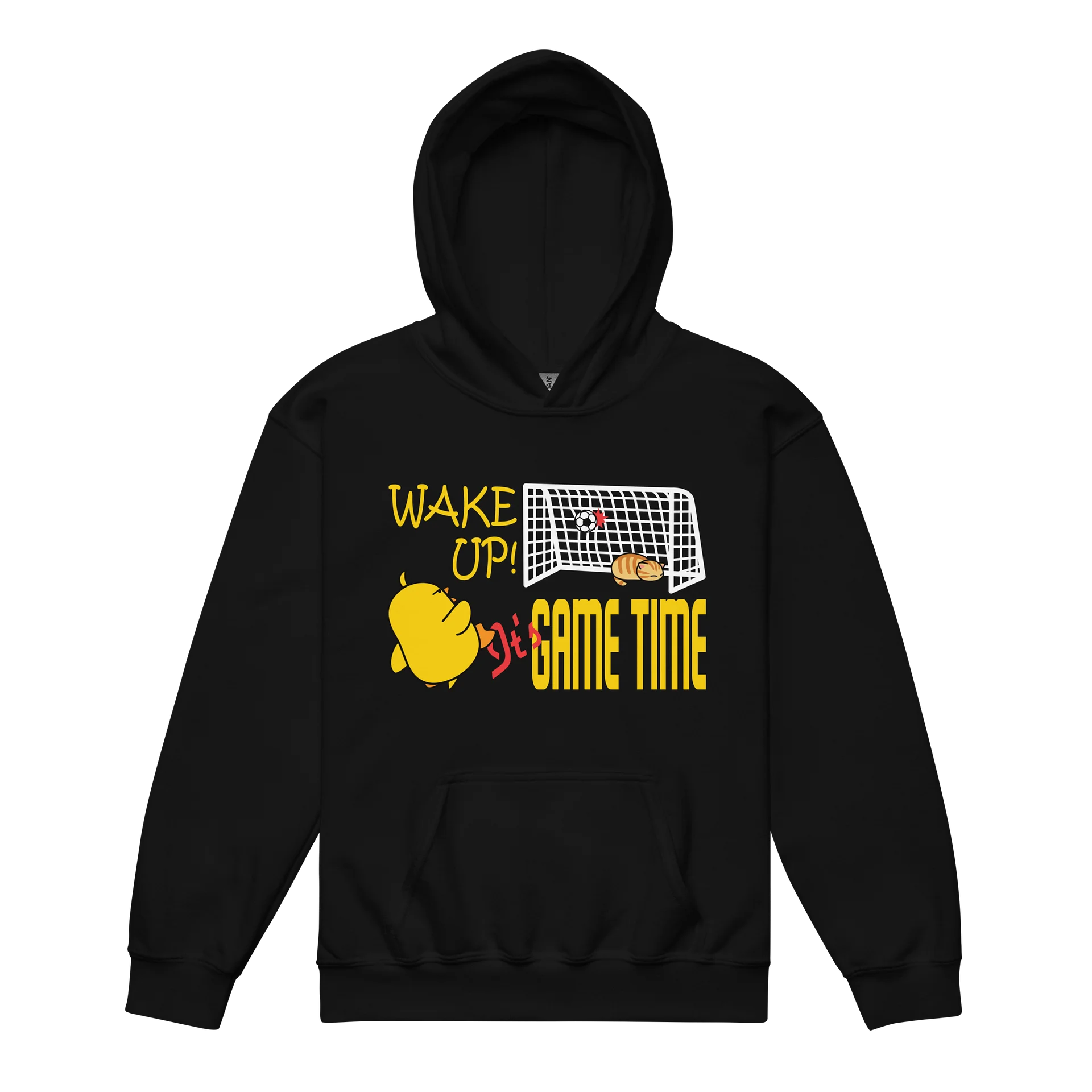 Soccer Cat (WAKE UP, It's GAME TIME) - Unisex Youth Hoodie product image (1)