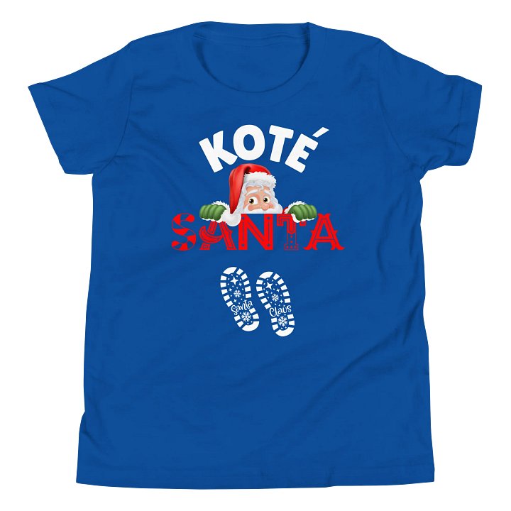 Cheerful Santa Youth T-Shirt product image (61)