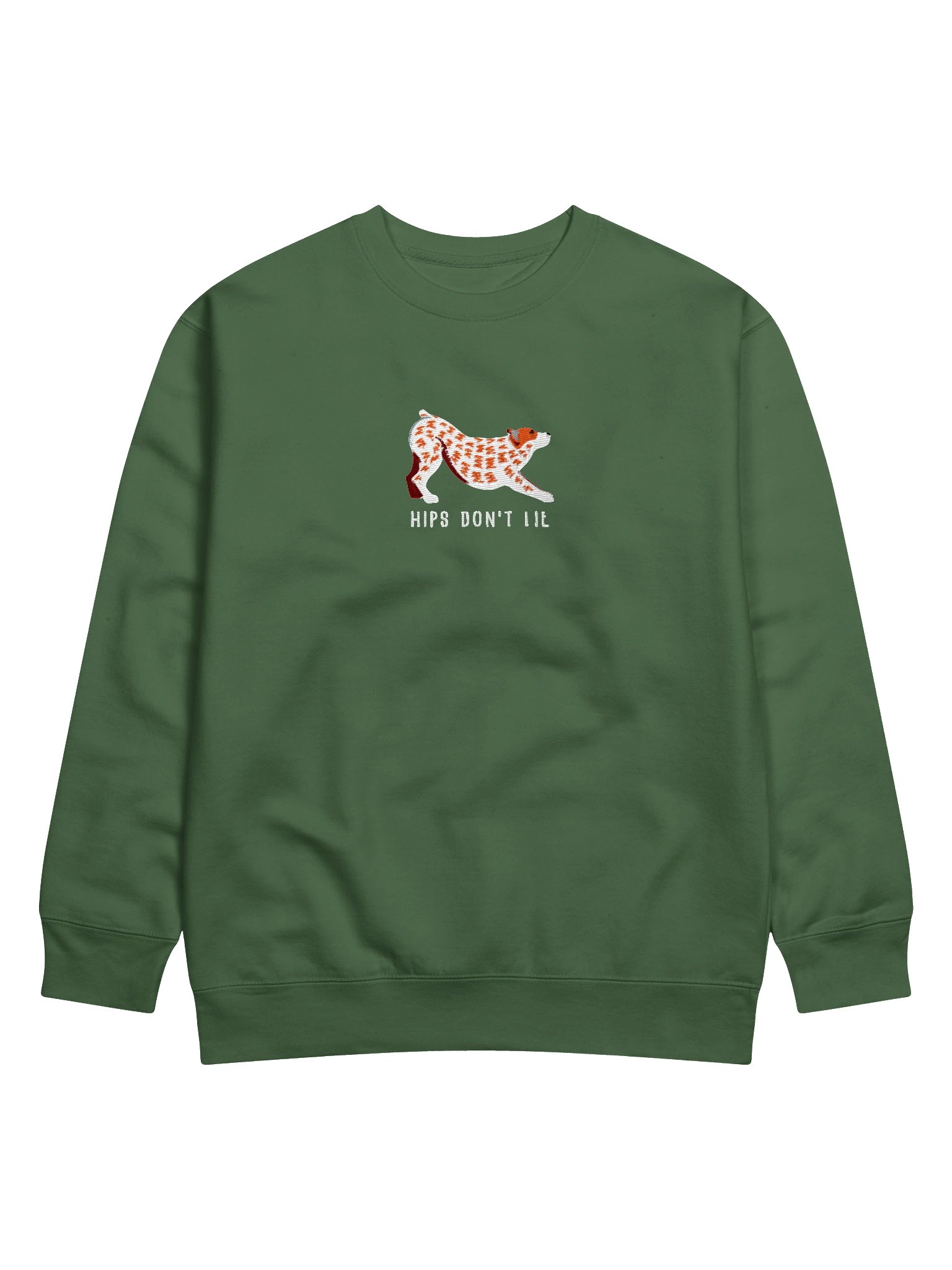 Hips Don't Lie Sweatshirt (Embroidered) of an Australian Cattle Dog(Red Heeler) product image (29)