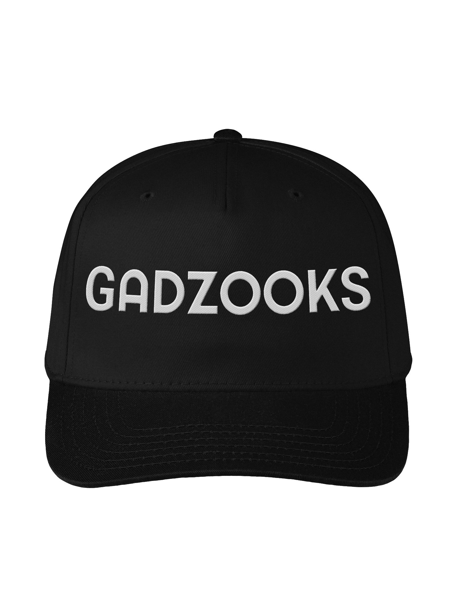Gadzooks Logo Embroidery Baseball Cap in White product image (1)