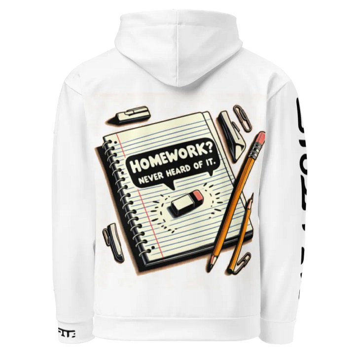 Homework,Never Heard of It - Recycled Hoodie product image (1)