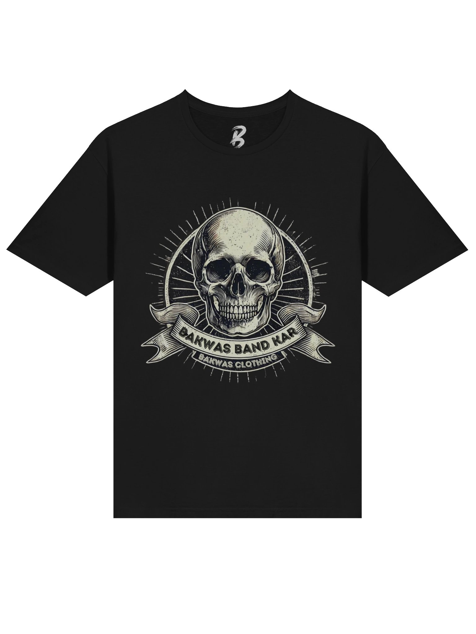 Bakwas Band Kar Skull Tee – Desi Graphic T-Shirt product image (3)