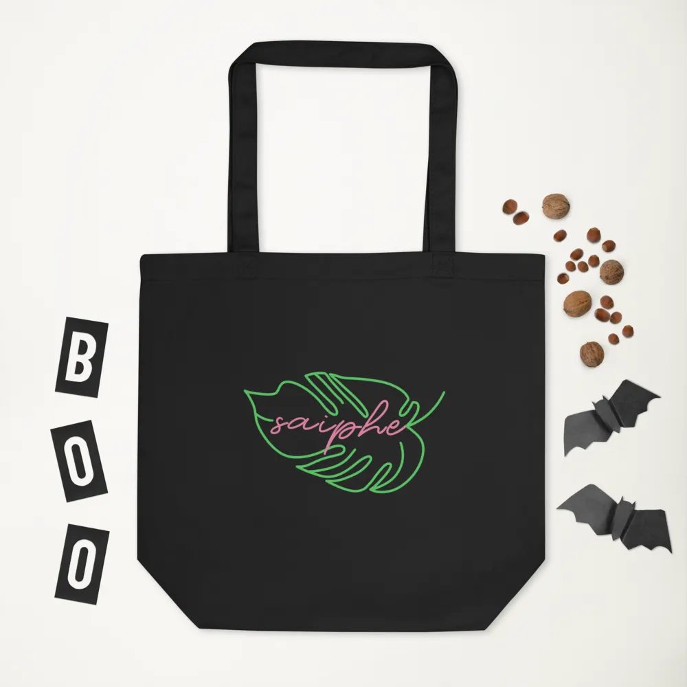 Saiphe Leaf Logo Black Tote product image (1)