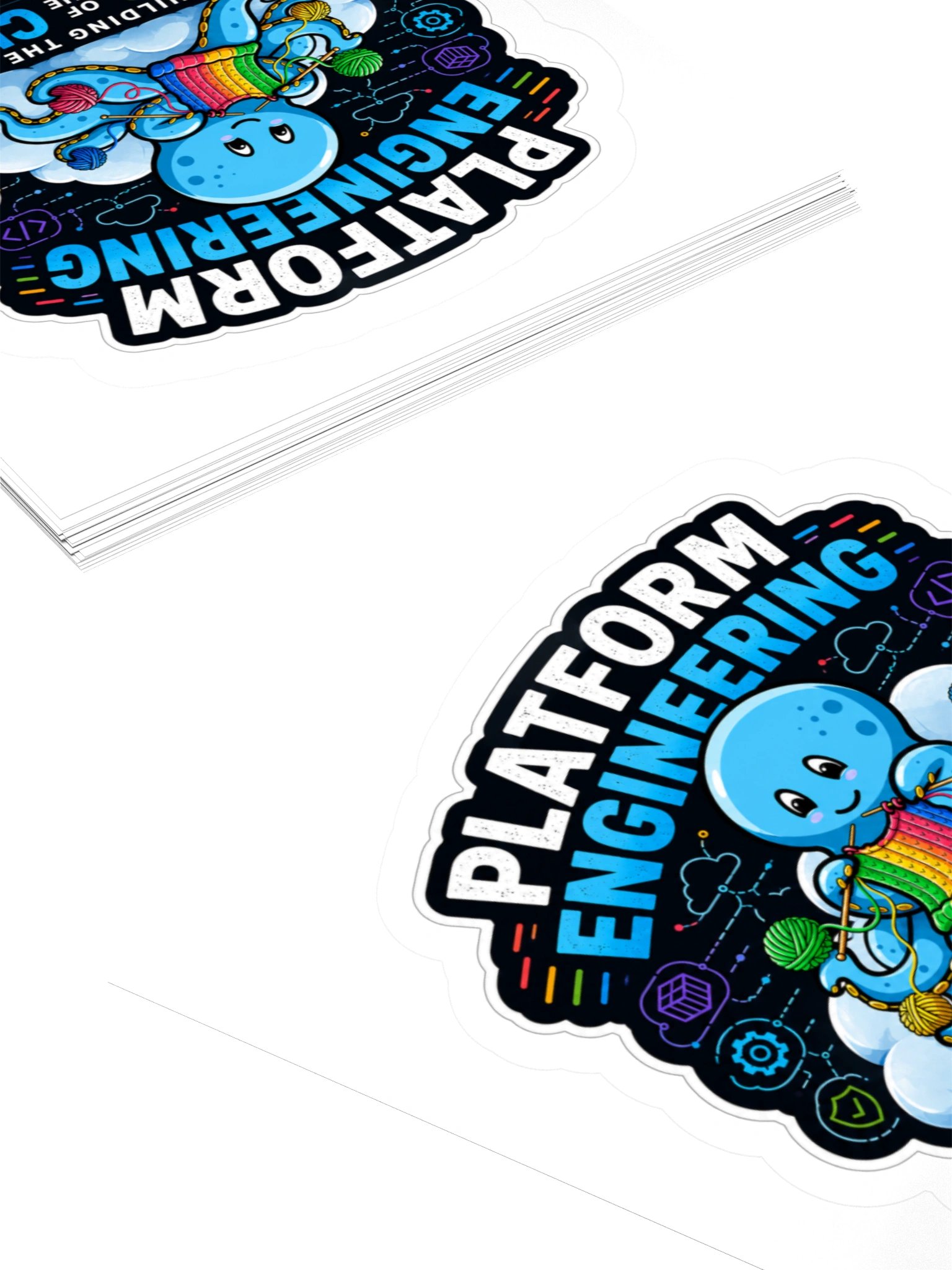 Platform Engineering Octopus Cloud Sticker product image (13)