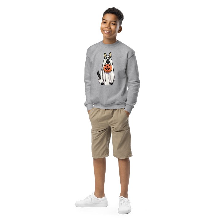 Halloween German Shepherd(Black) Youth Sweatshirt product image (2)