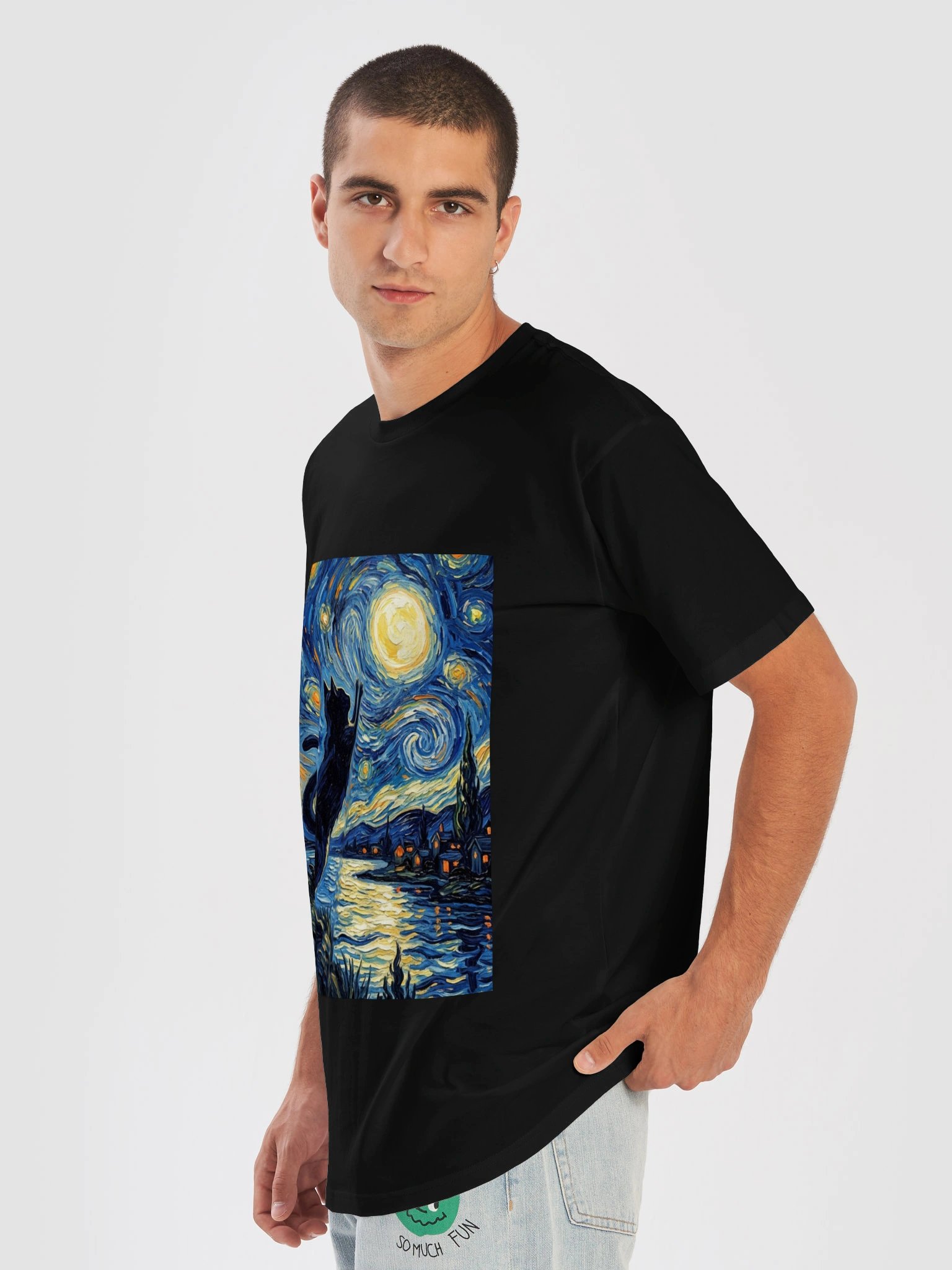 Starry Night Cat Tee product image (7)
