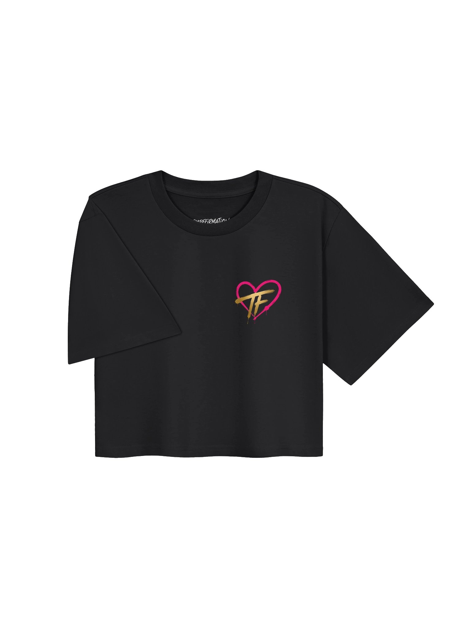 Trapffirmations Signature Crop Tee | Black product image (3)