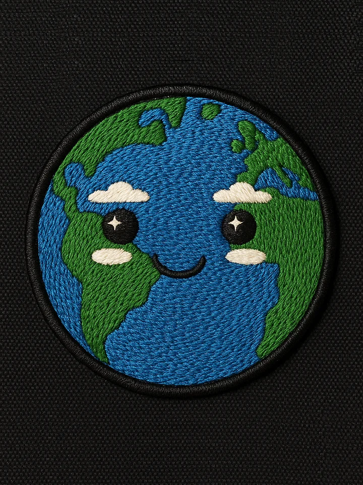 [Happy] Earth-tan \ Embroidered Tee product image (2)