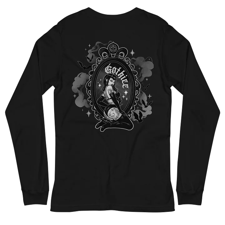 𝖌𝖔𝖙𝖍𝖎𝖈𝖈 long sleeve tee (back print) product image (2)