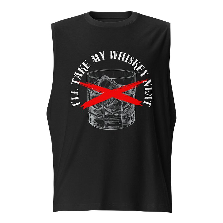 Neat Whiskey Glass Icon Muscle Tank product image (1)