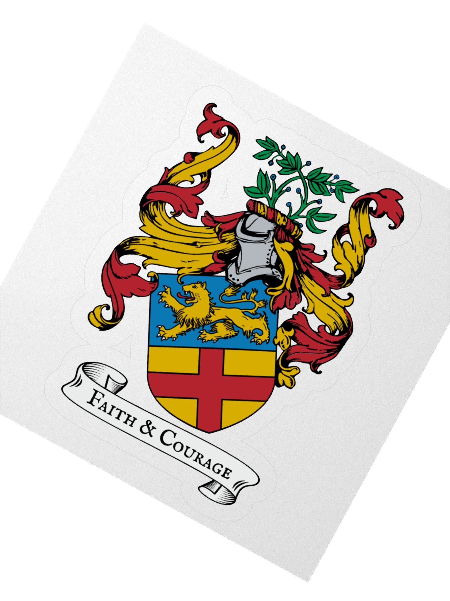 Faith & Courage Coat of Arms Sticker product image (4)