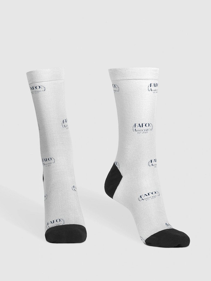 FAFO Grid Pattern Crew Socks product image (2)