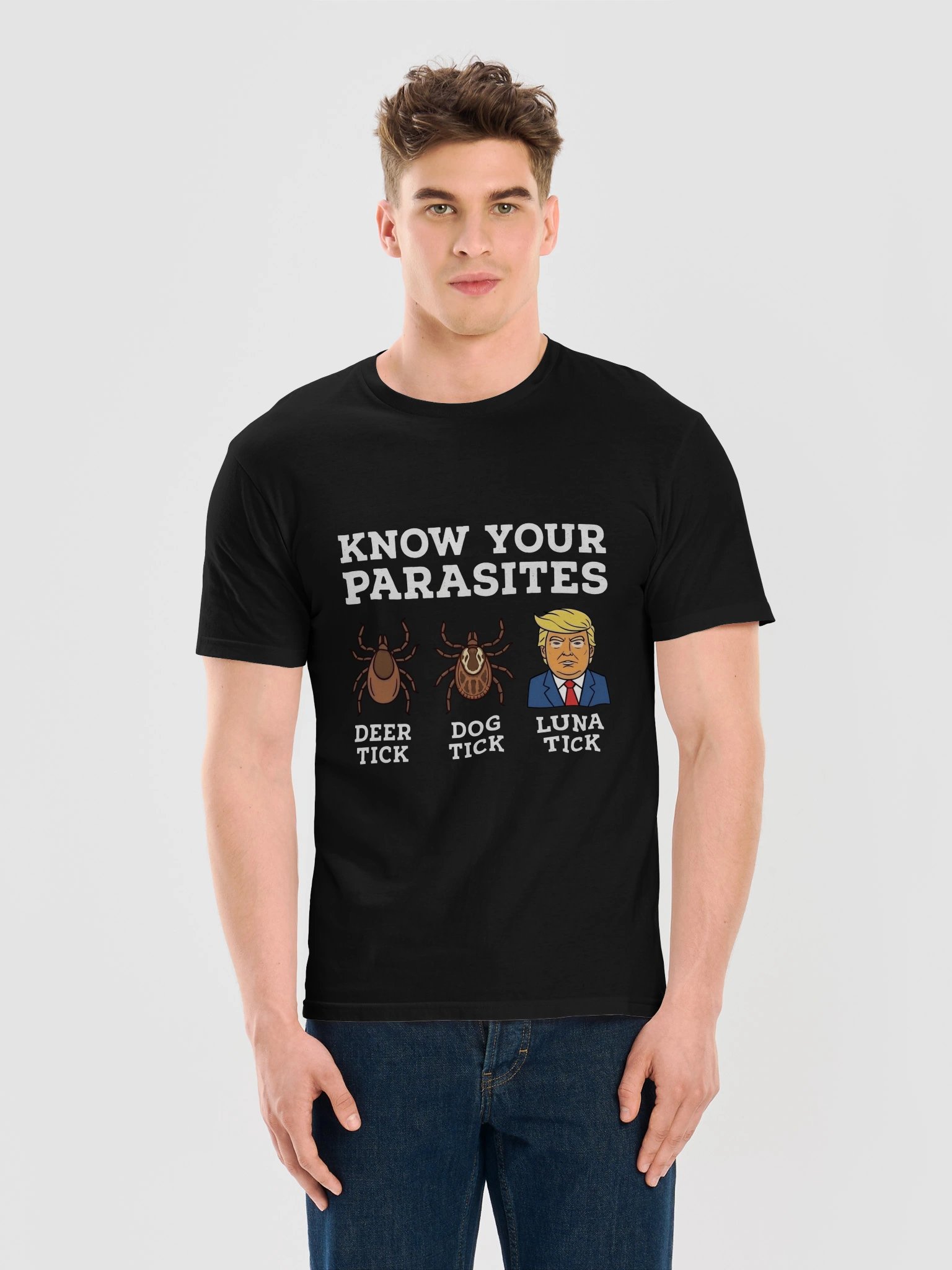 Know Your Parasites Funny Political T-Shirt - Sarcastic Humor Unisex Tee product image (1)