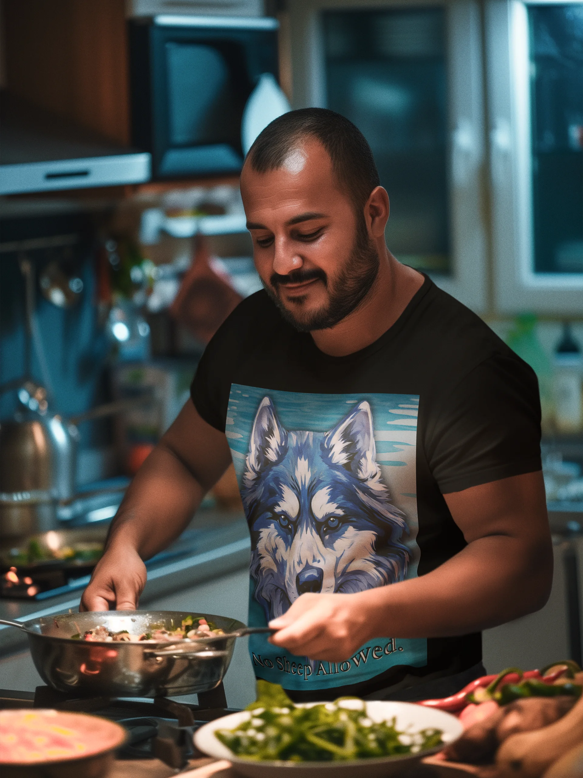 Never the Prey Wolf Graphic Tee product image (7)
