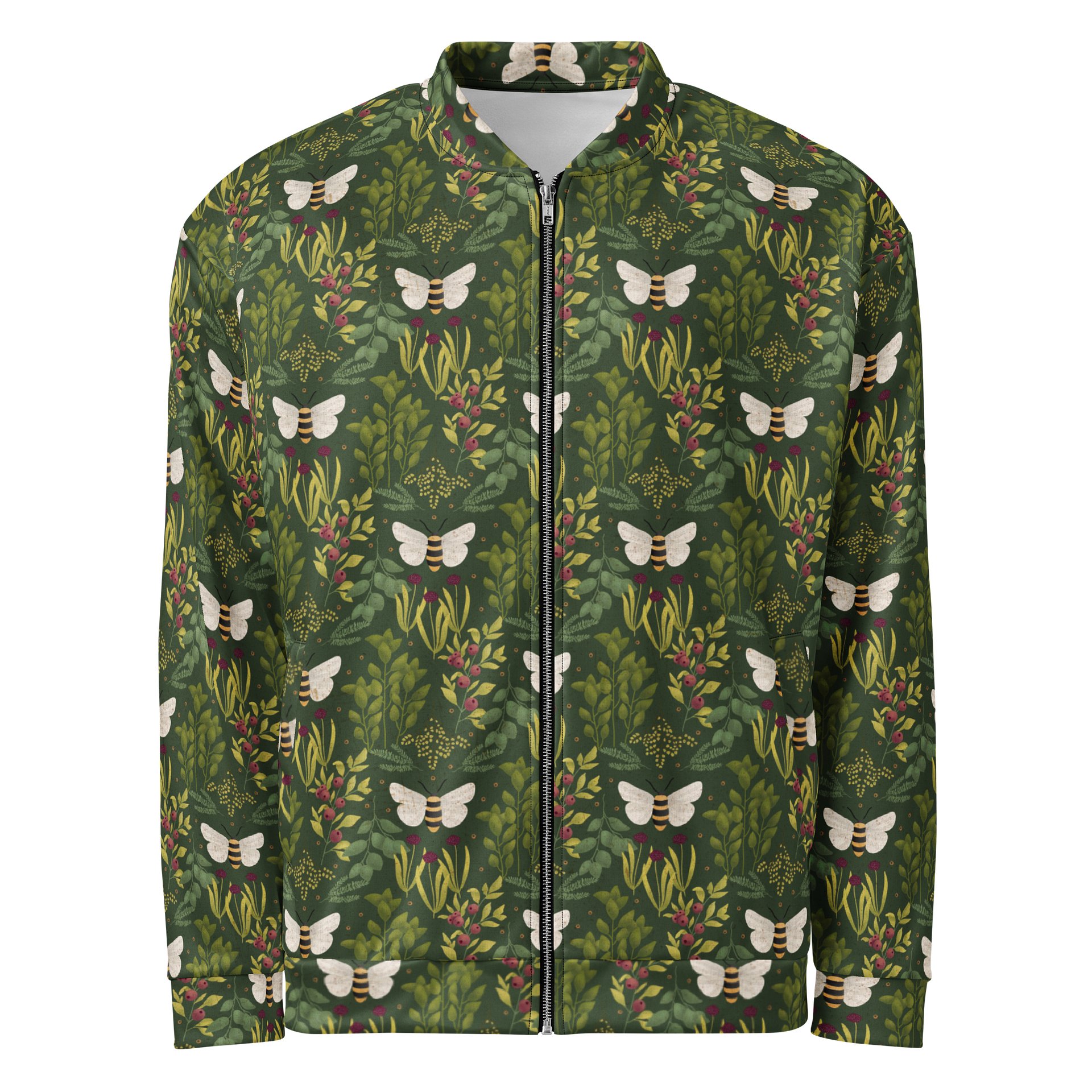 Bees and Foliage Bomber Jacket product image (1)