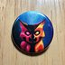 Spooky Cat Button Pin