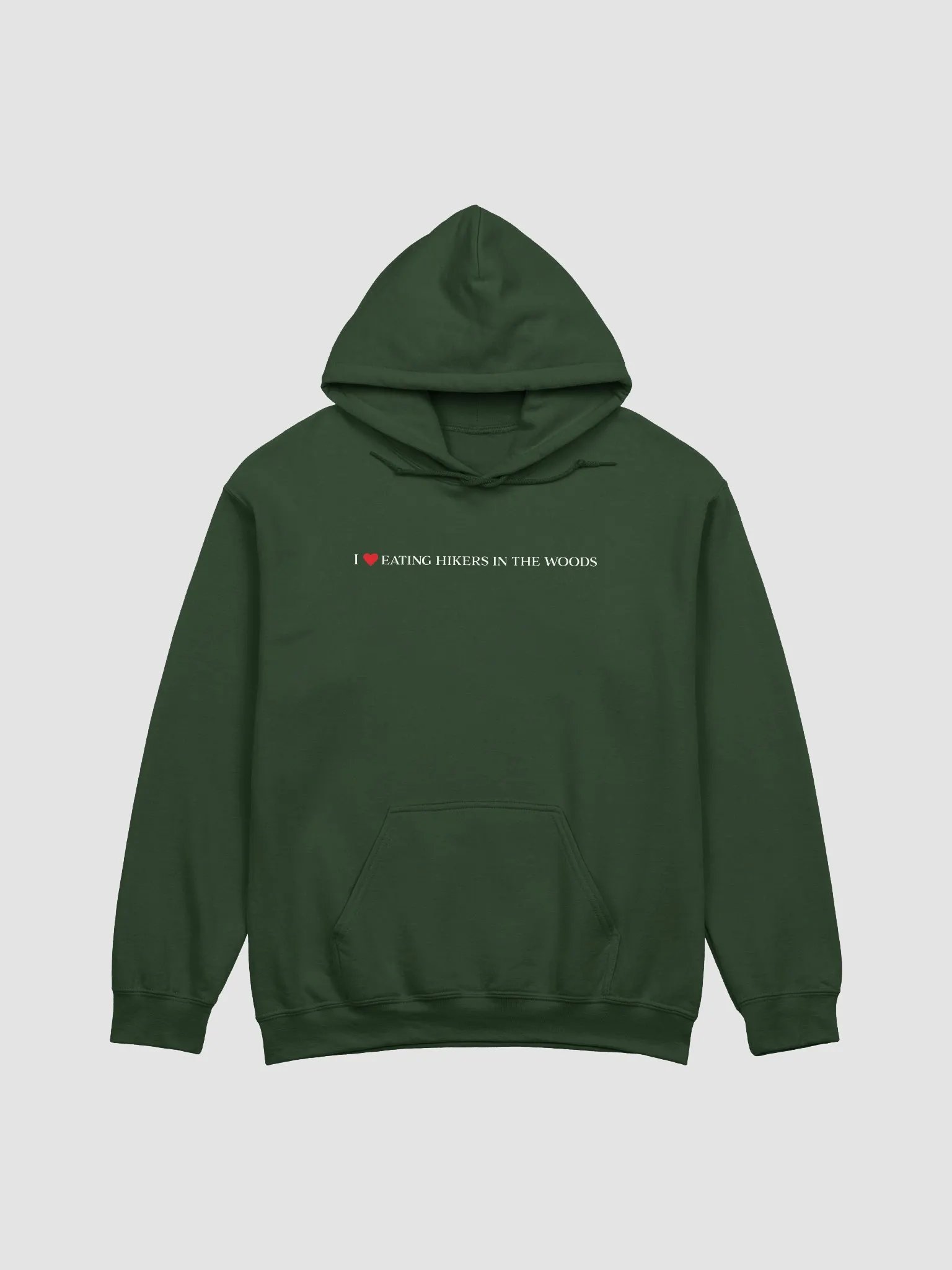 'I <3 Eating Hikers In The Woods' Hoodie (Dark Colours) (colour options available) product image (1)