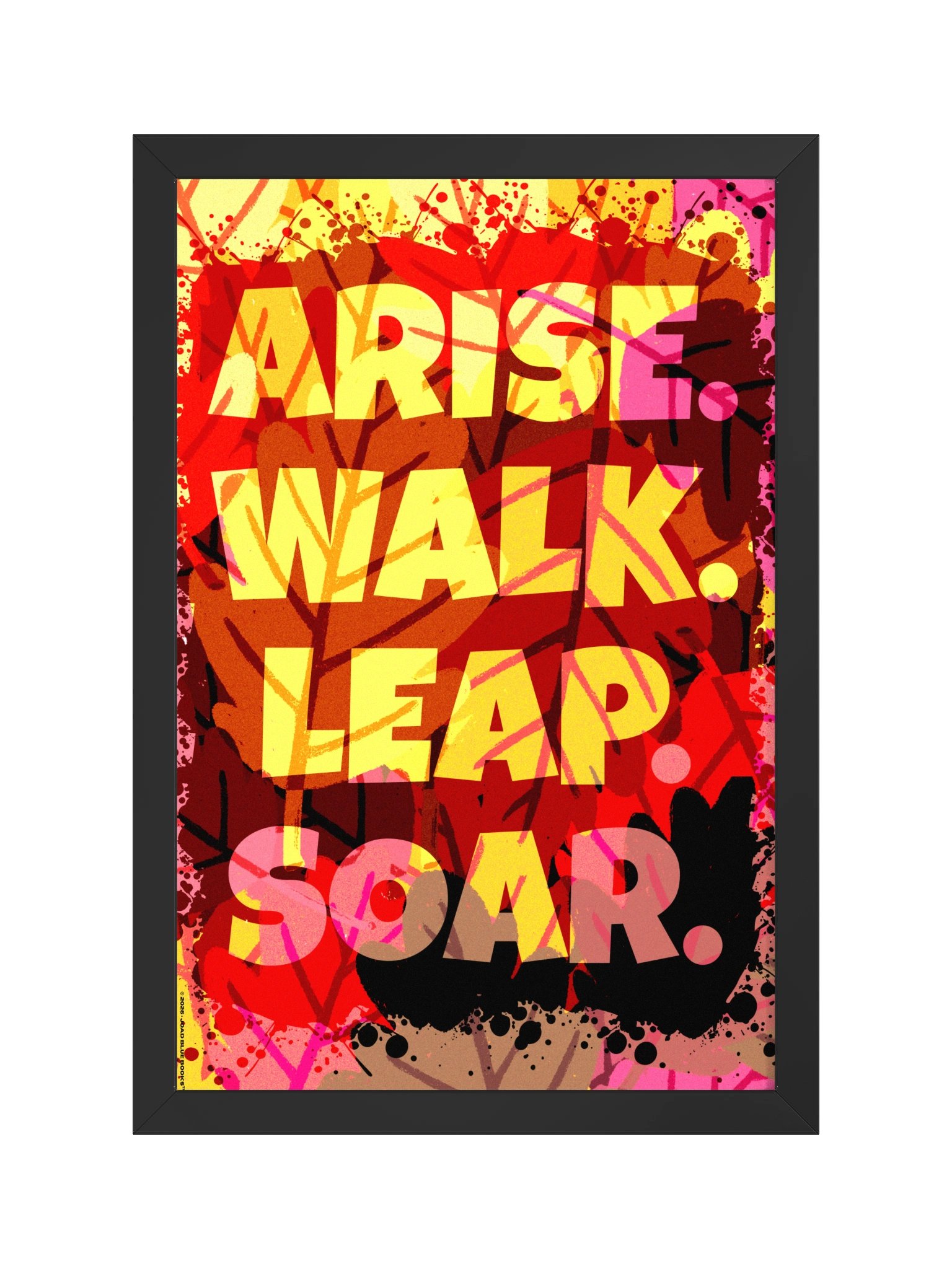 Framed High-Quality Matte Motivational Poster Fall Aesthetic product image (1)