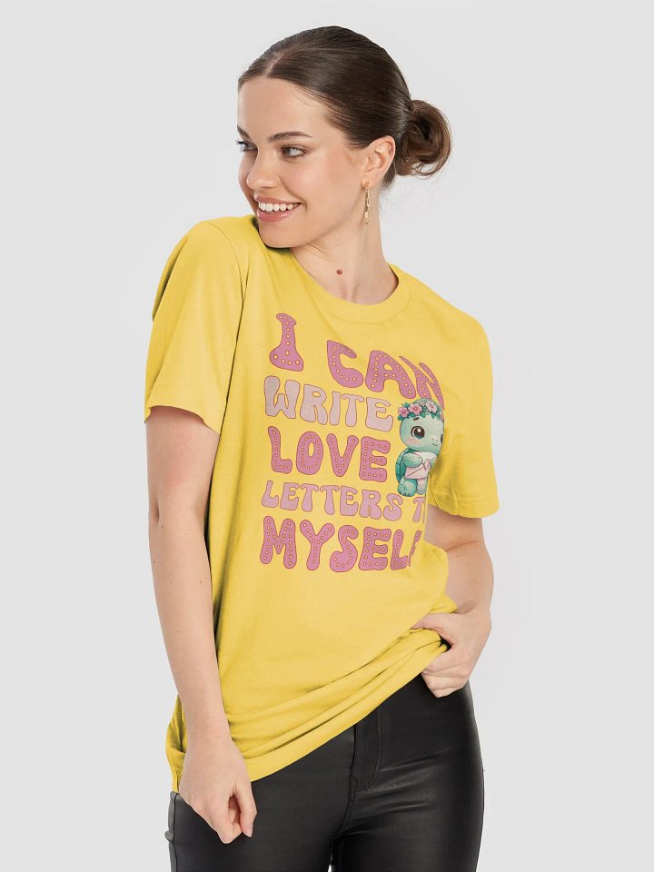 Funny Valentine's day self love tee - Turtle with letter tshirt - I can write love letters to myself product image (1)