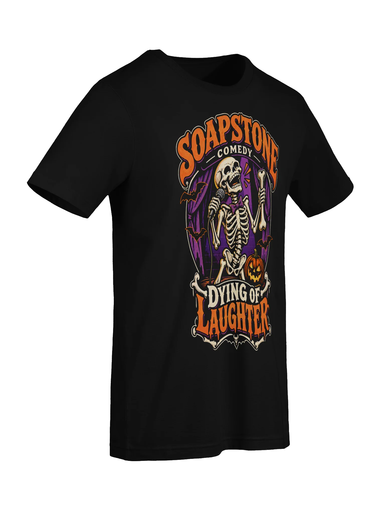 Soapstone Dying of Laughter Halloween Comic Tee product image (4)