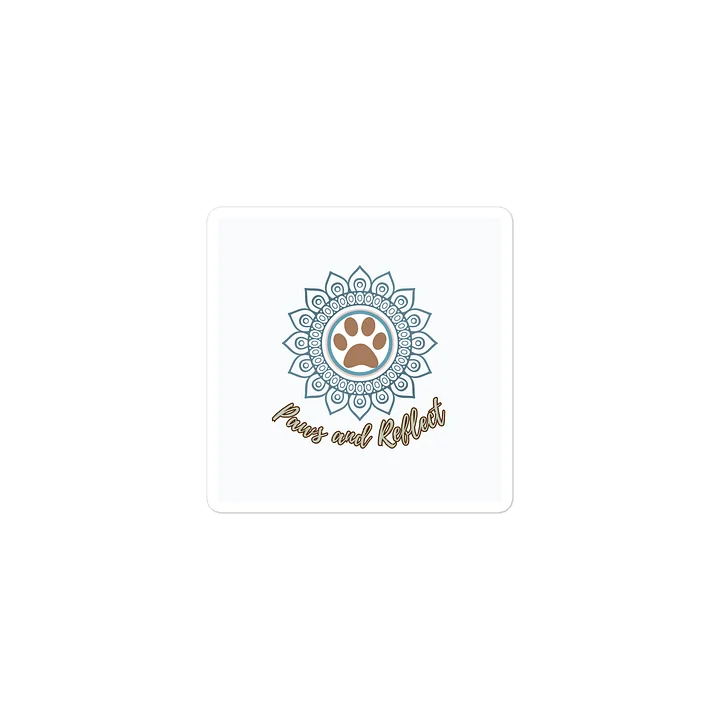 Paws & Reflect – Mindful Pet Lover Die-Cut Sticker product image (2)
