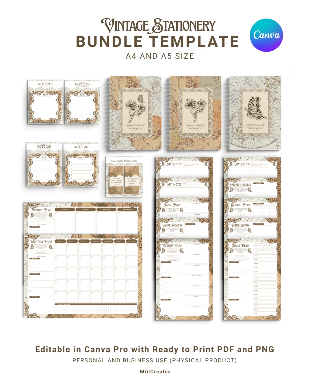 Vintage Stationery Template product image (1)