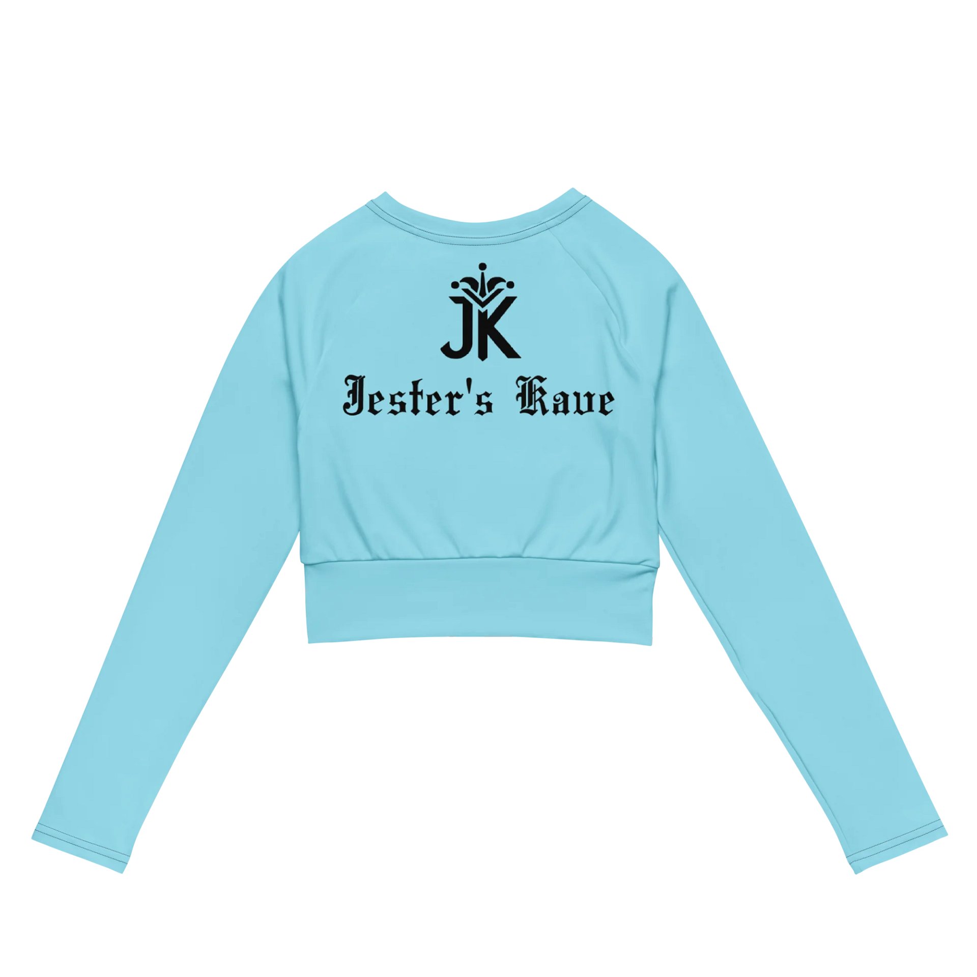 Shape Shenanigans Blue Long Sleeve Crop Top product image (2)