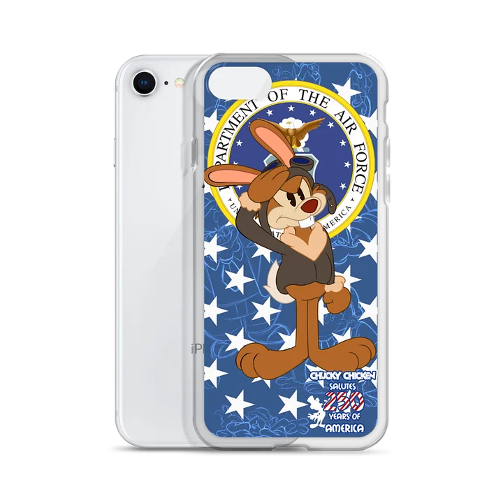 Johnny Jackrabbit Salutes Air Force iPhone Clear Case product image (55)