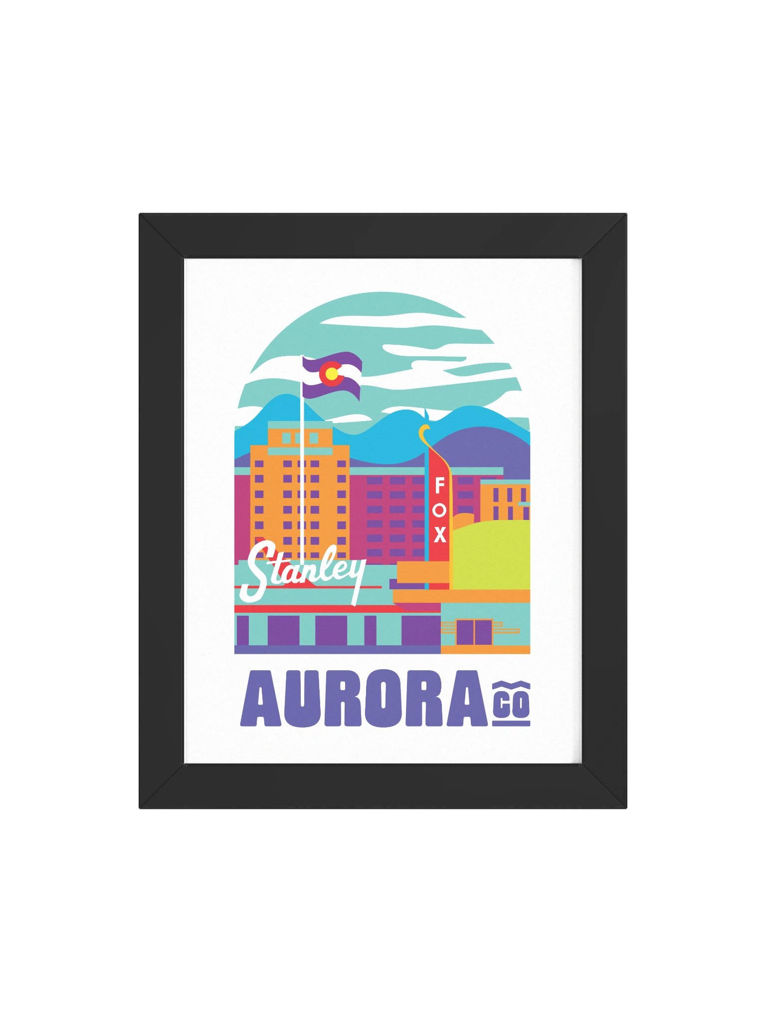 Aurora Cityscape Framed Poster product image (64)