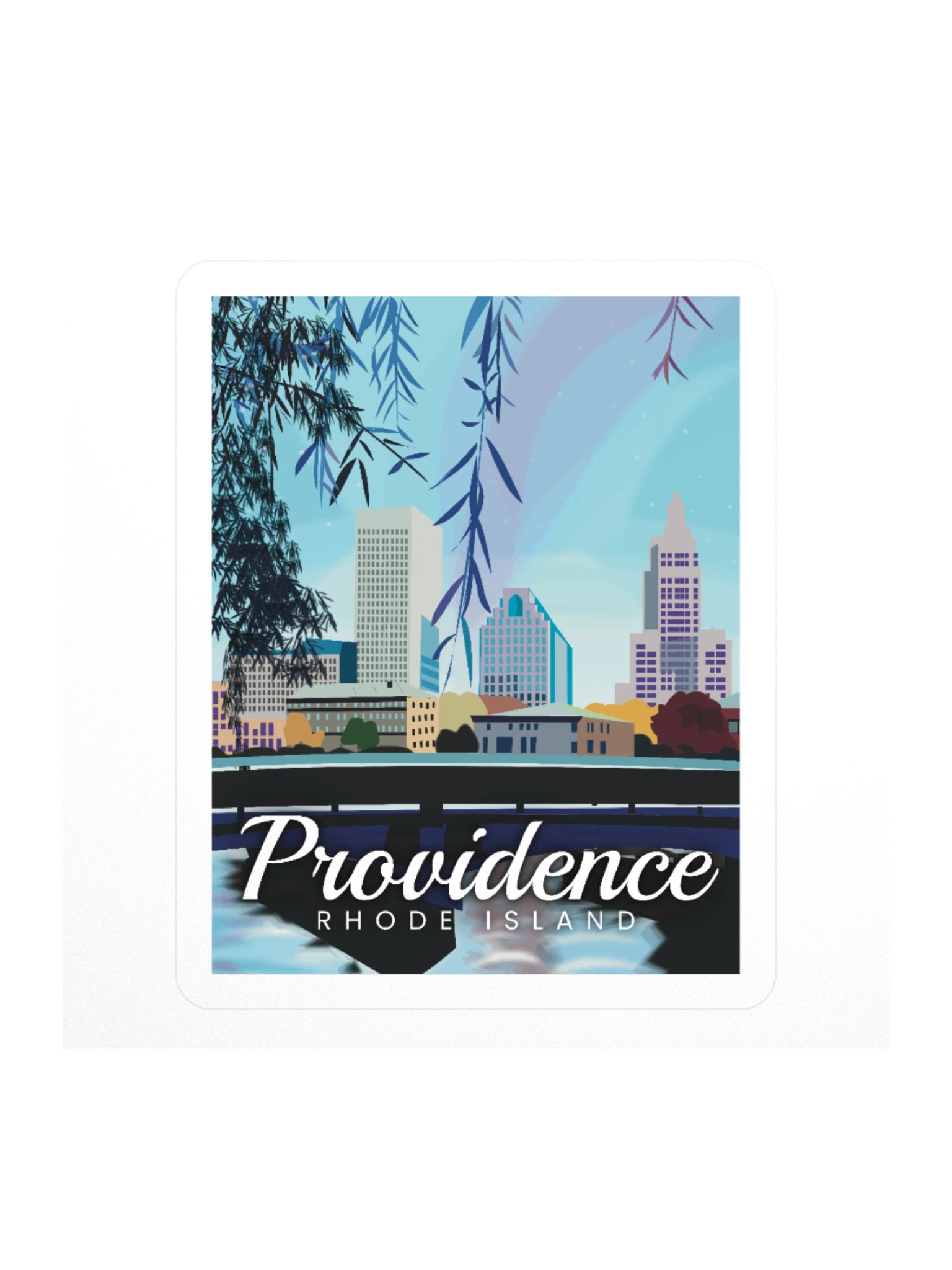 Providence Skyline Vibes Stickers product image (1)