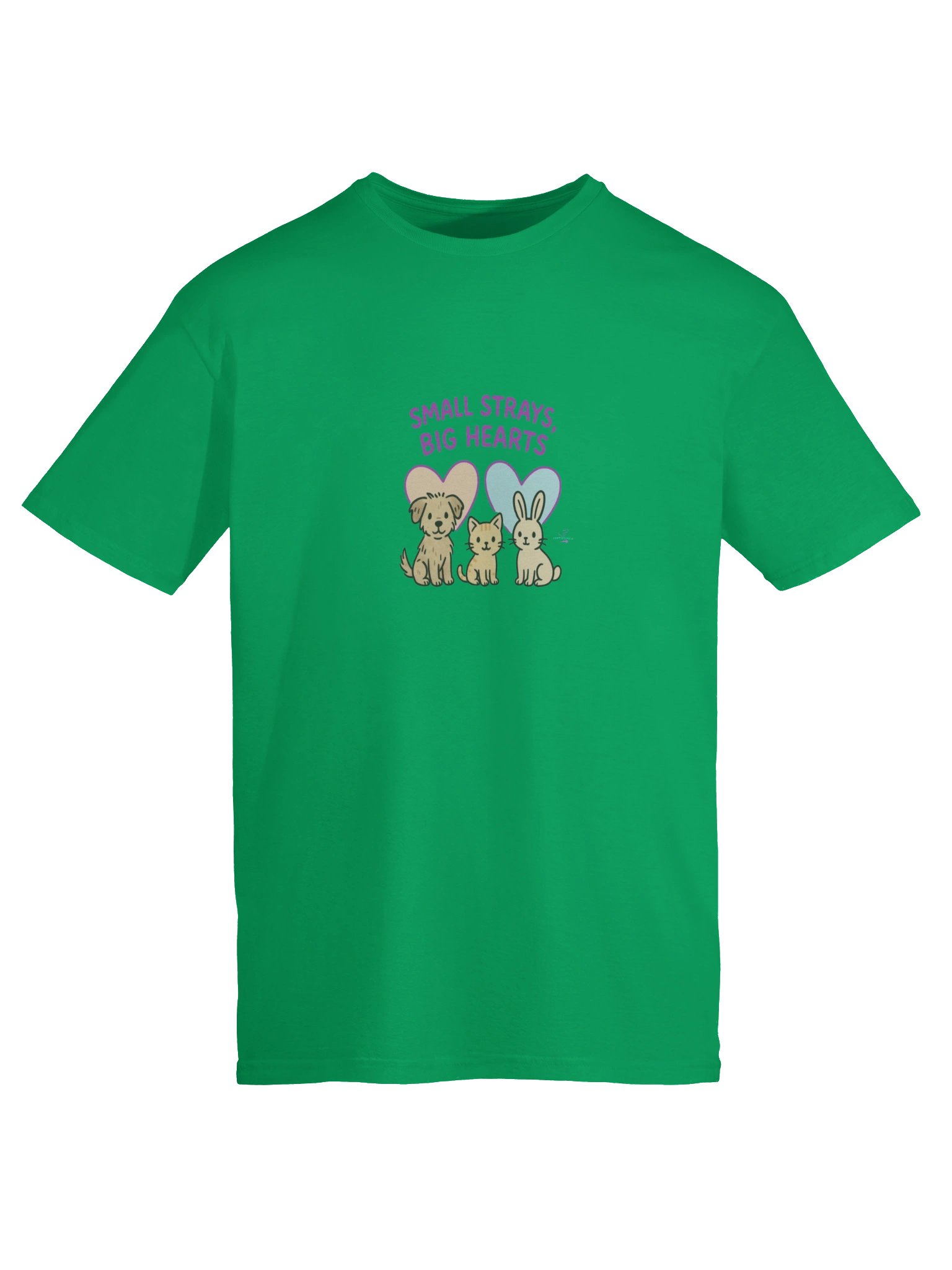 Small Strays, Big Hearts Cartoon T-Shirt product image (107)