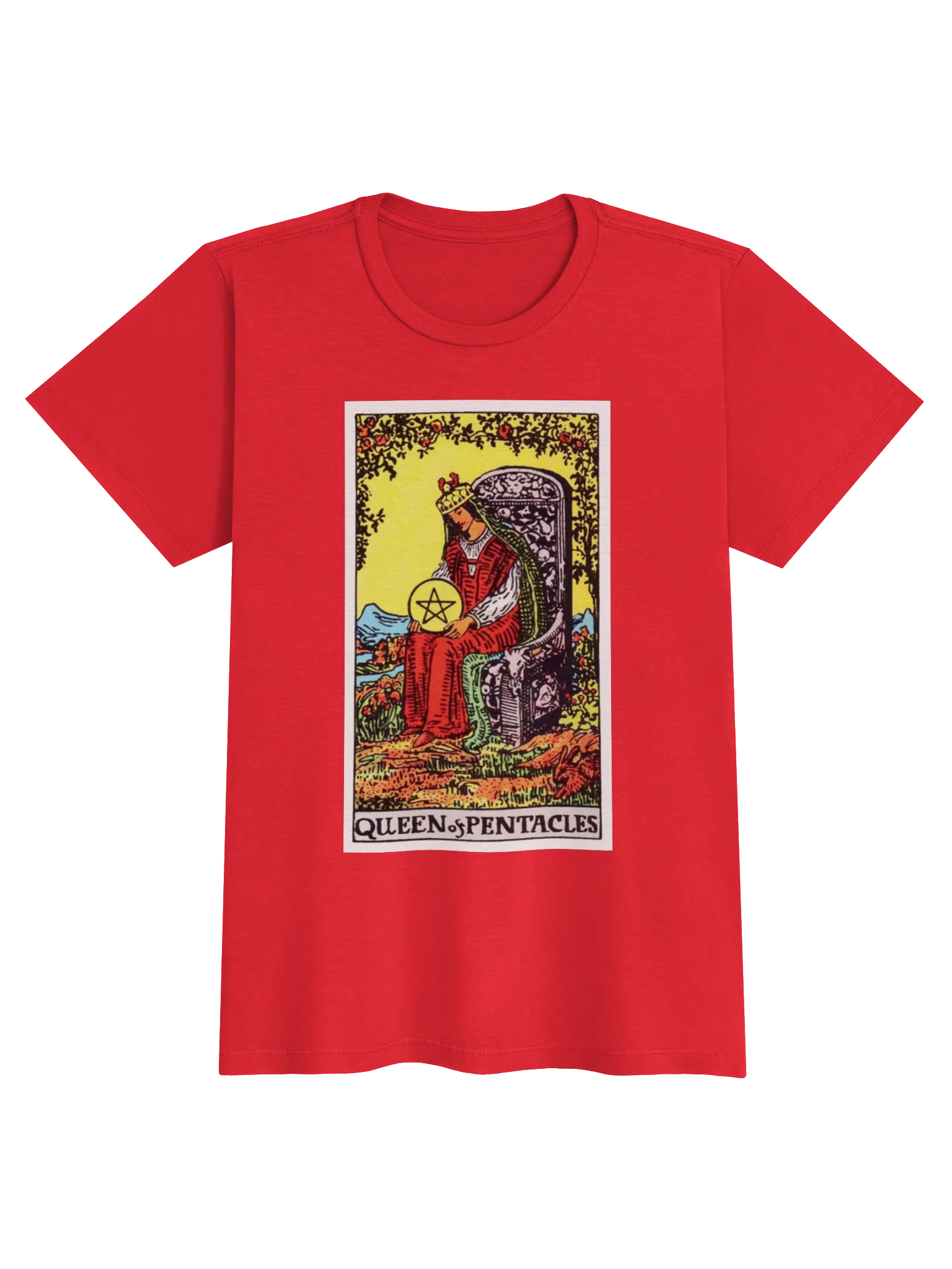 Queen of Pentacles Tarot Tee product image (17)