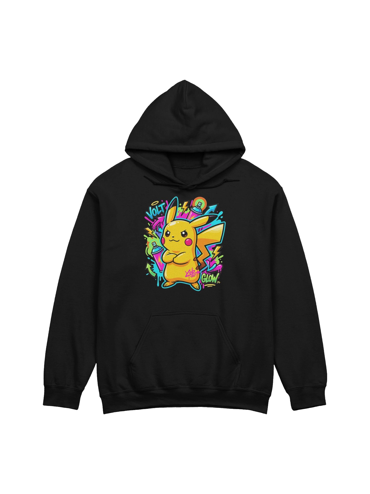 Pikachu graffiti hoodie product image (6)