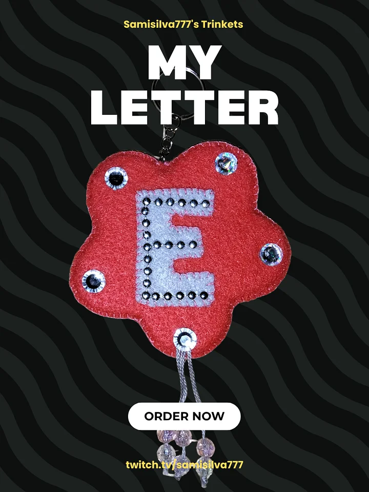 My Letter 2D Keychain - Custom product image (1)