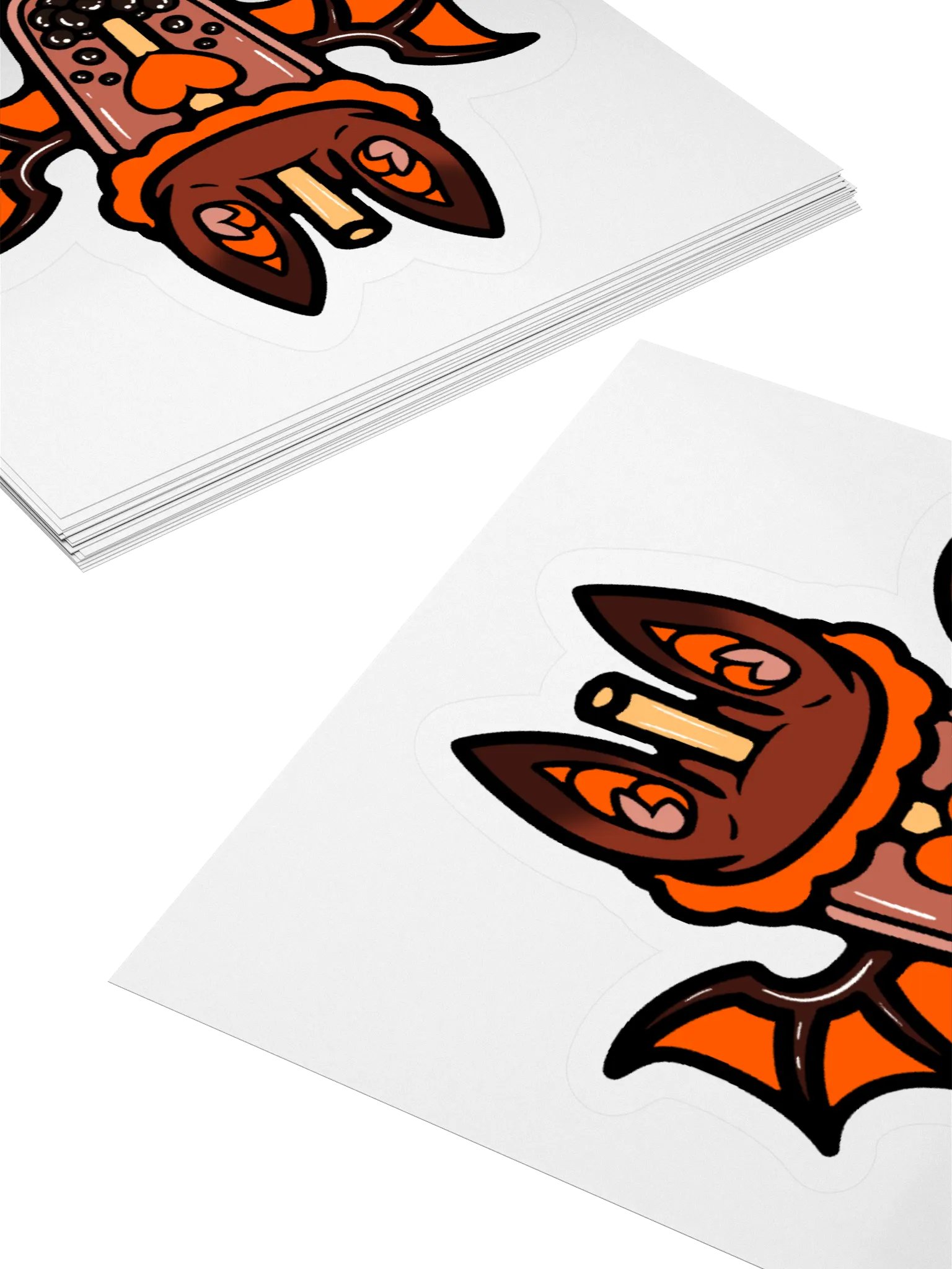MatchaEXE Orange Bobat Sticker product image (12)
