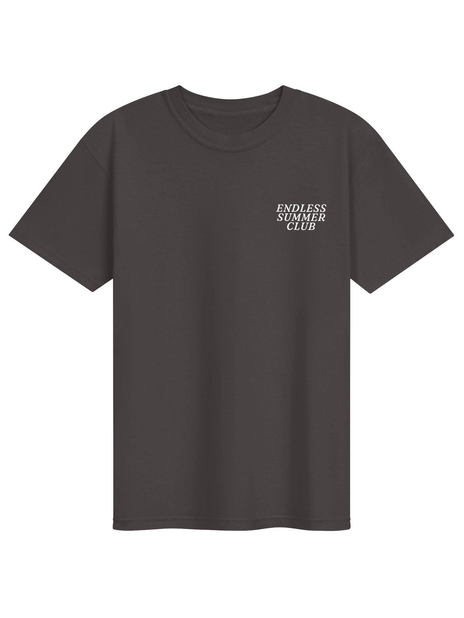 Endless Summer Club Washed Tee Charcoal / Brown product image (1)