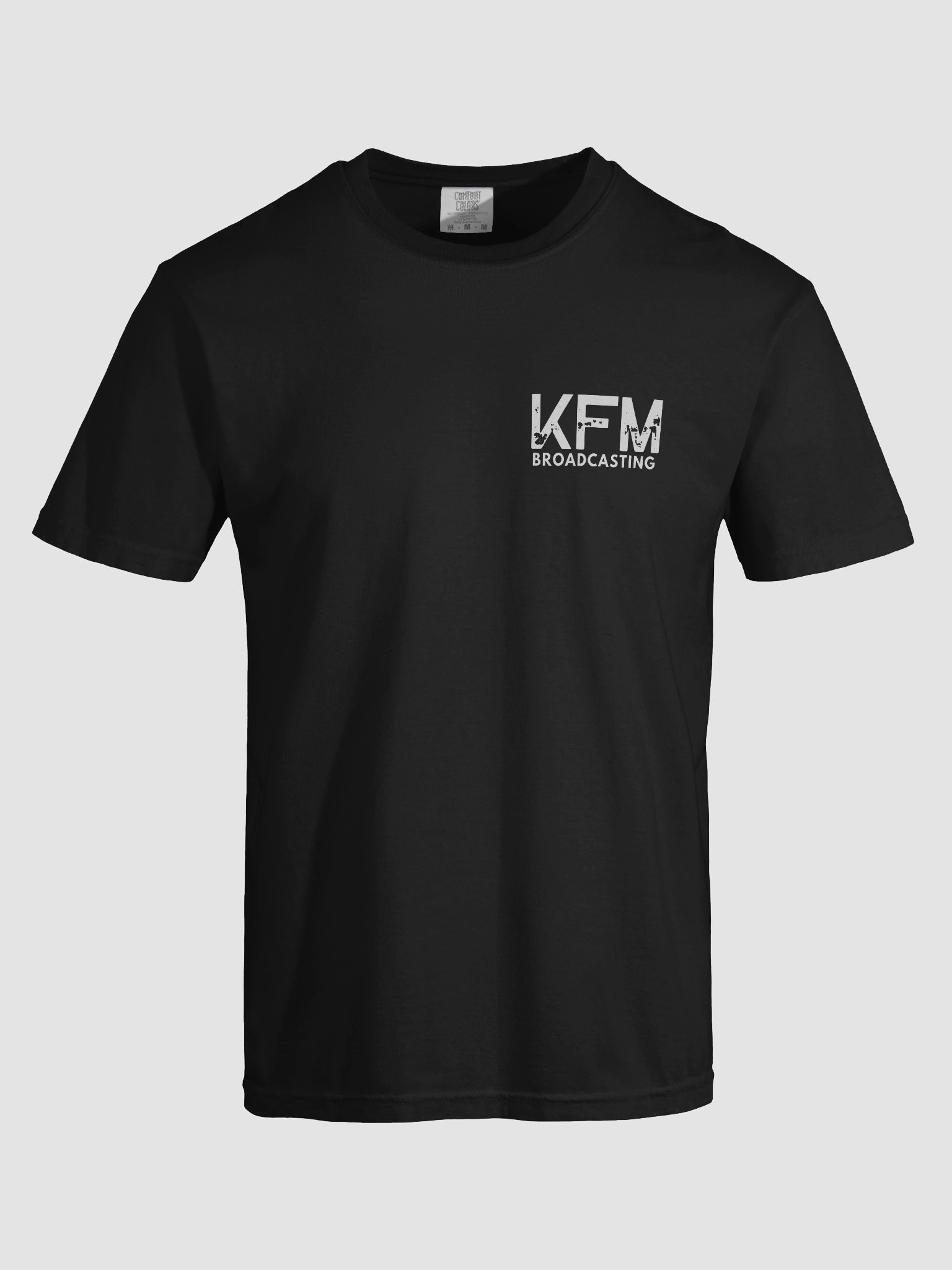 kfm broadcasting small logo t shirt product image (7)