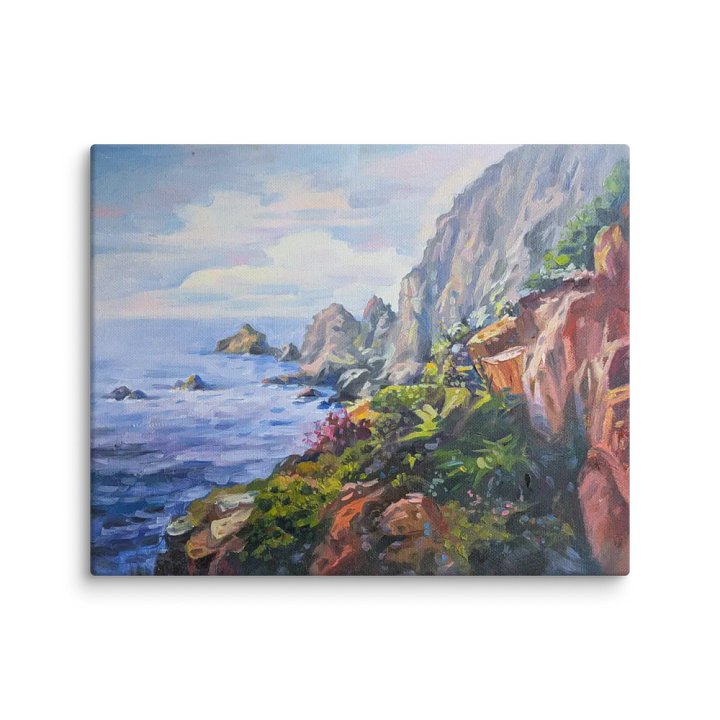 Cliffs and the Sea-Oil Painting Canvas Print product image (1)