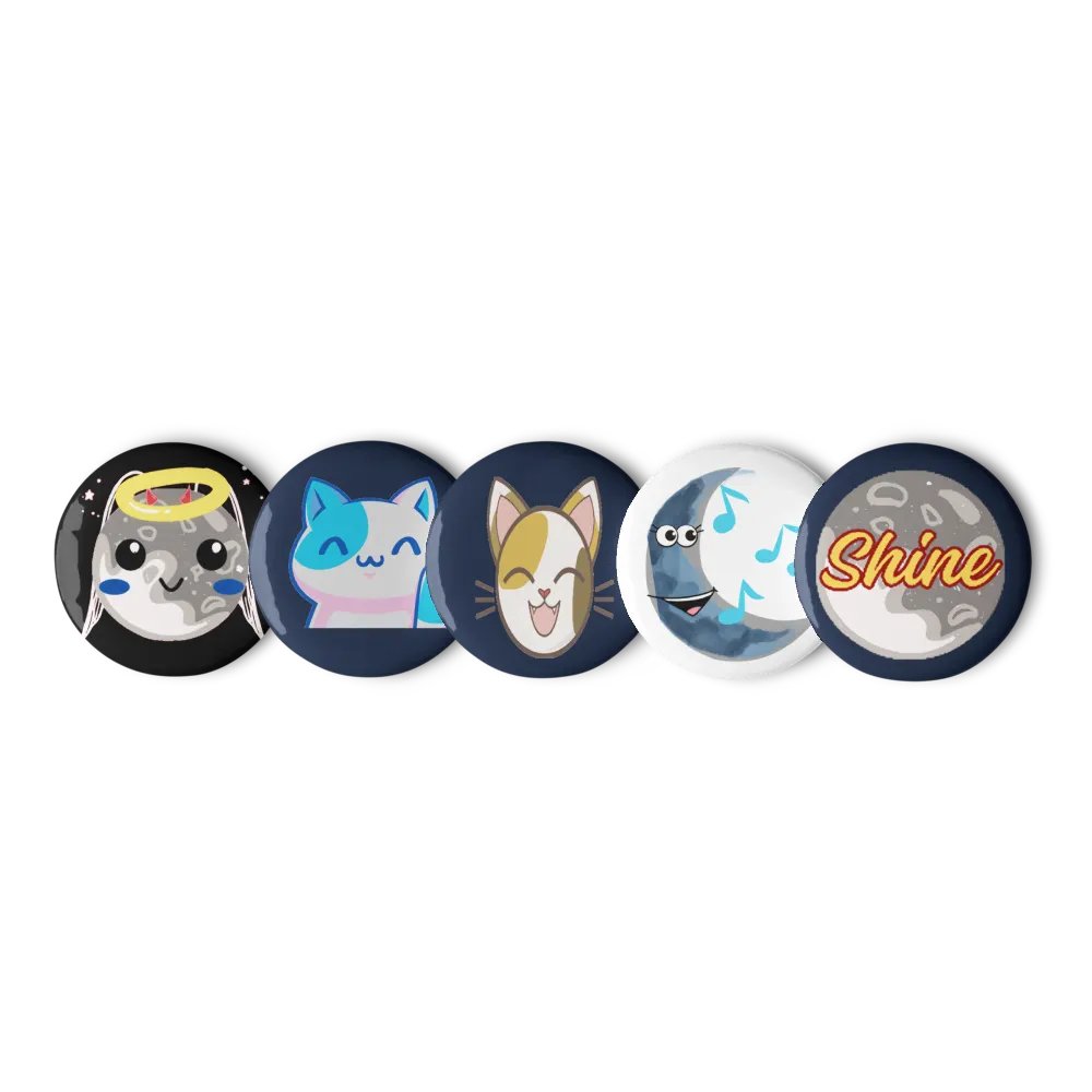Moony Emote Buttons Set 2 product image (3)