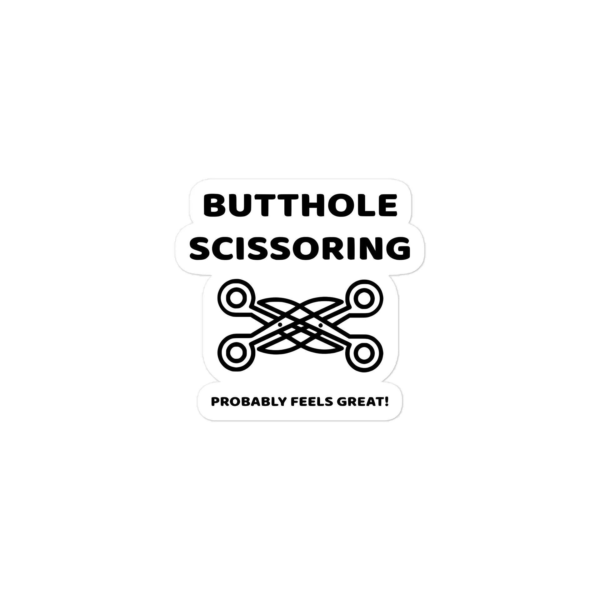 Butthole Scissoring — Die-Cut Sticker product image (1)