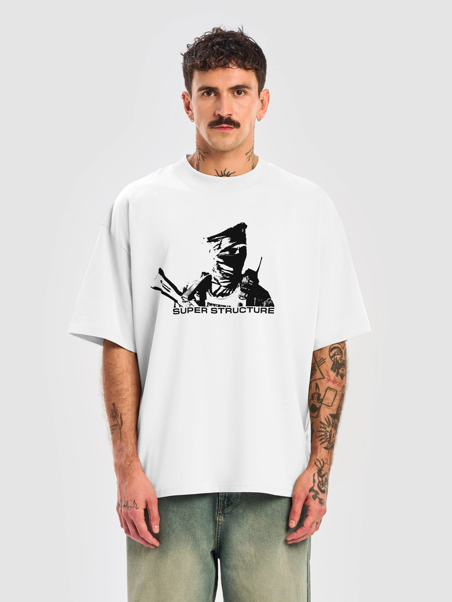 Resistance Fighter Title Oversized Organic Tee product image (5)