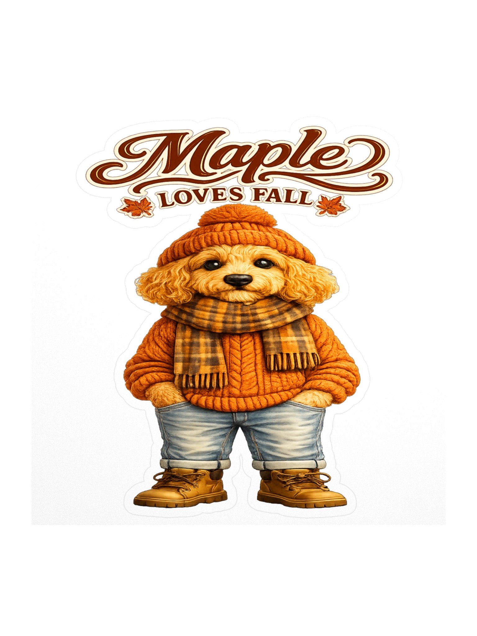 Maple Loves Fall Kiss Cut Sticker product image (1)