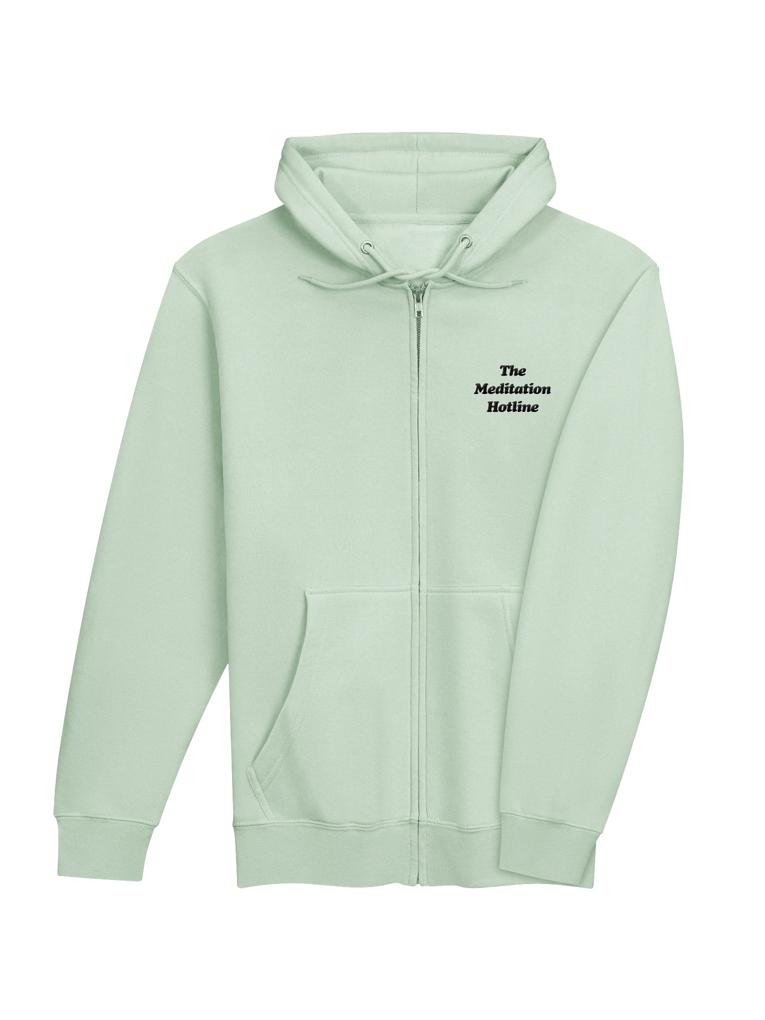 The Meditation Hotline Embroidered Logo Fleece Zip Hoodie product image (16)